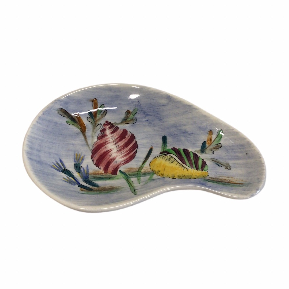 Masons South Seas Series Ironstone Ceramic Trinket Dish Seashells Beach Coastal